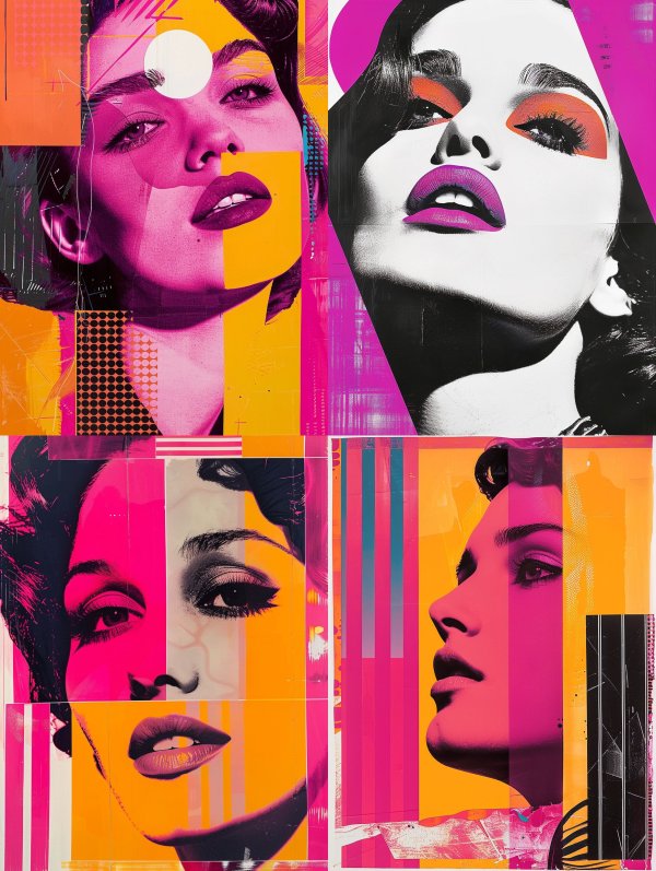Neon Pop Collage