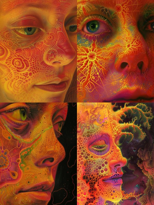 Solar Psychedelic Portrait