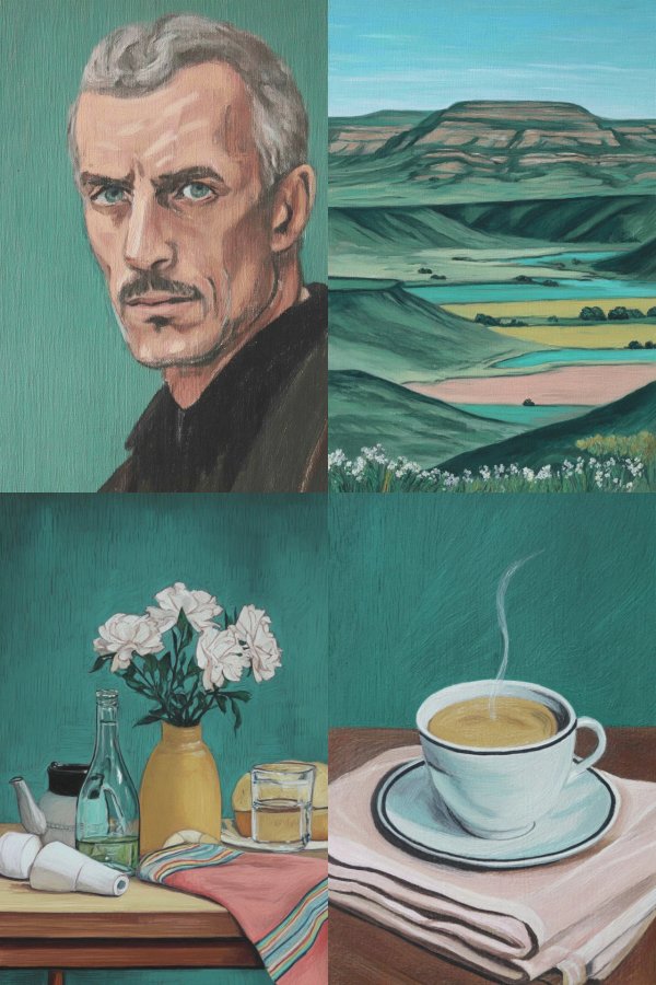 Stoic Canvas Gaze