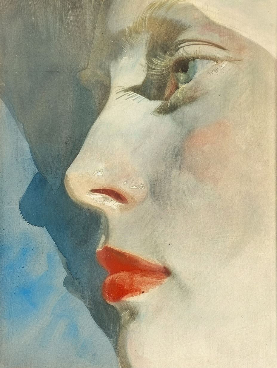 Ethereal Watercolor Portrait Study