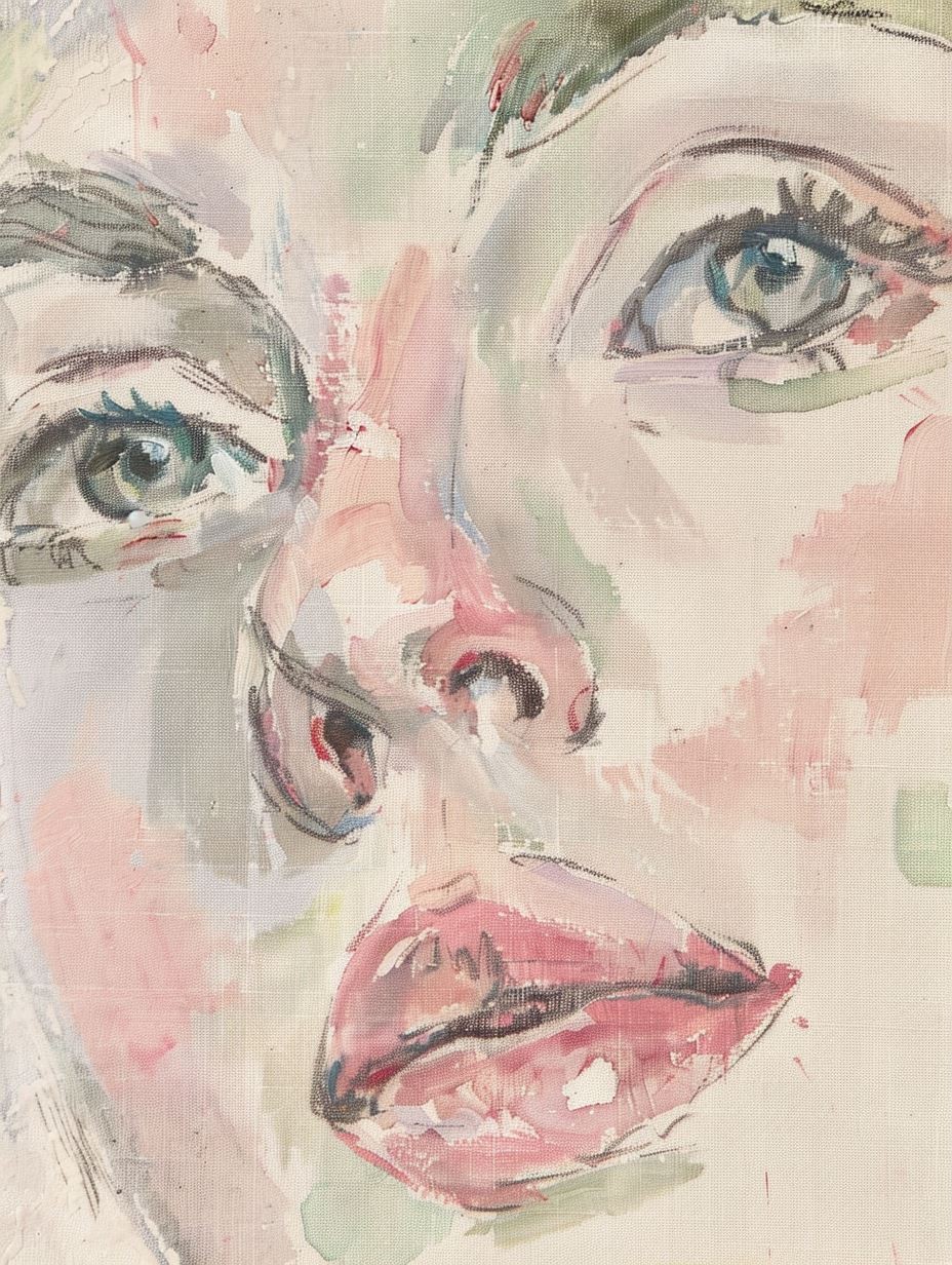 Ethereal Watercolor Gaze