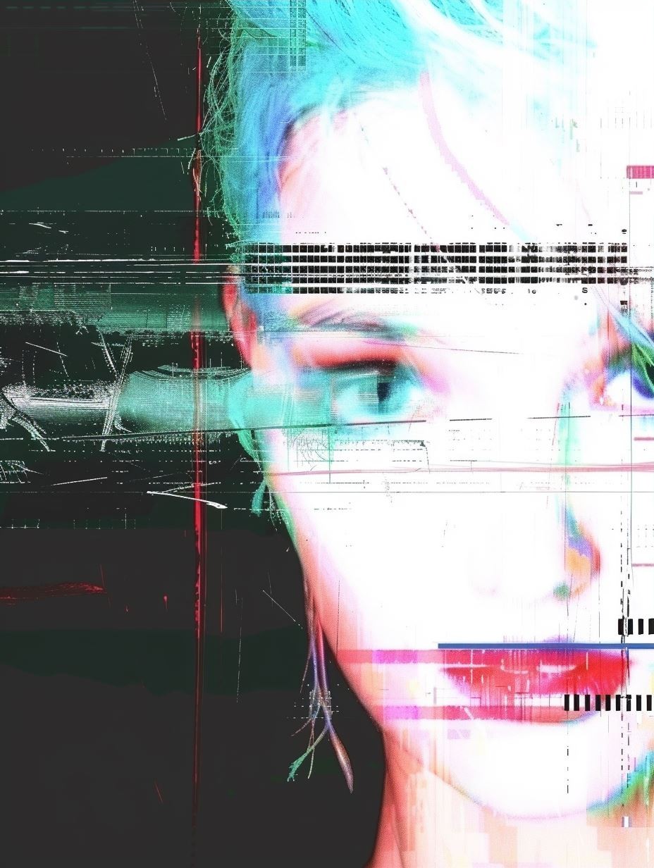 Chromatic Glitch Portrait - Image 3