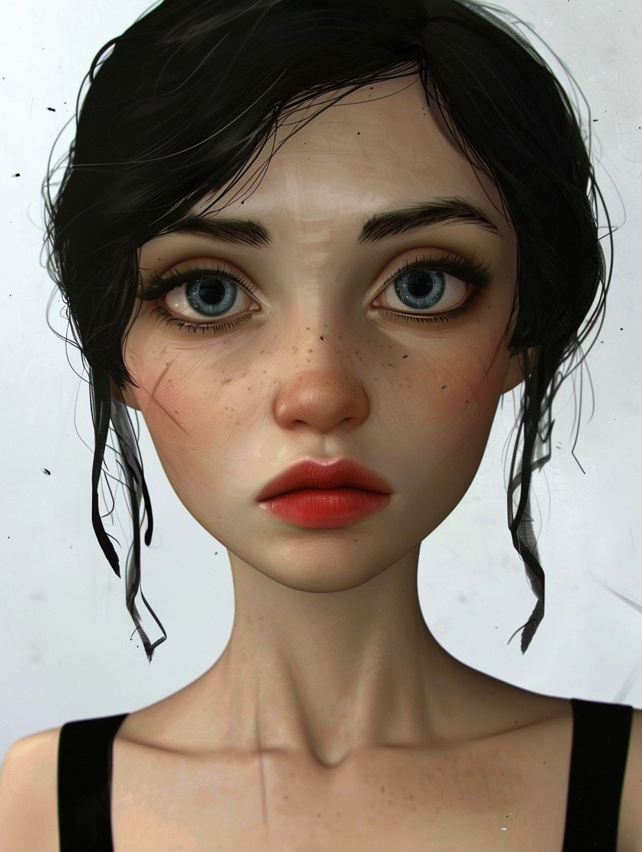 Hyper-Realistic Folded Paper Portrait