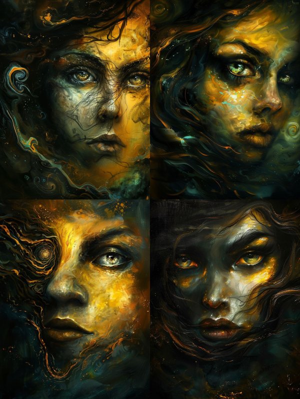 Golden Ethereal Gaze