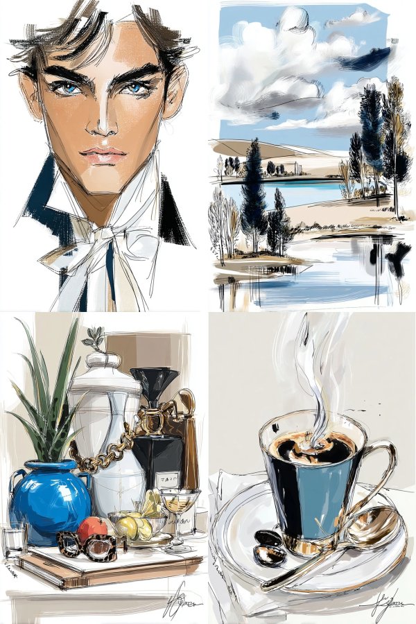 Elegant Fashion Sketch