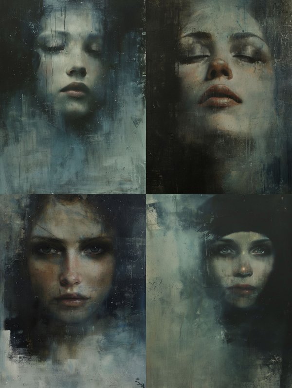 Melancholic Echoes in Blue