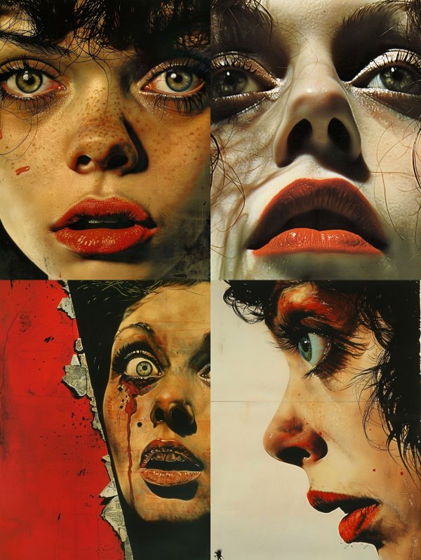 Crimson Gaze Hyperrealism