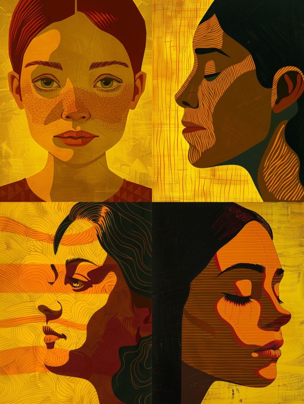 Golden Hour Freckled Portrait