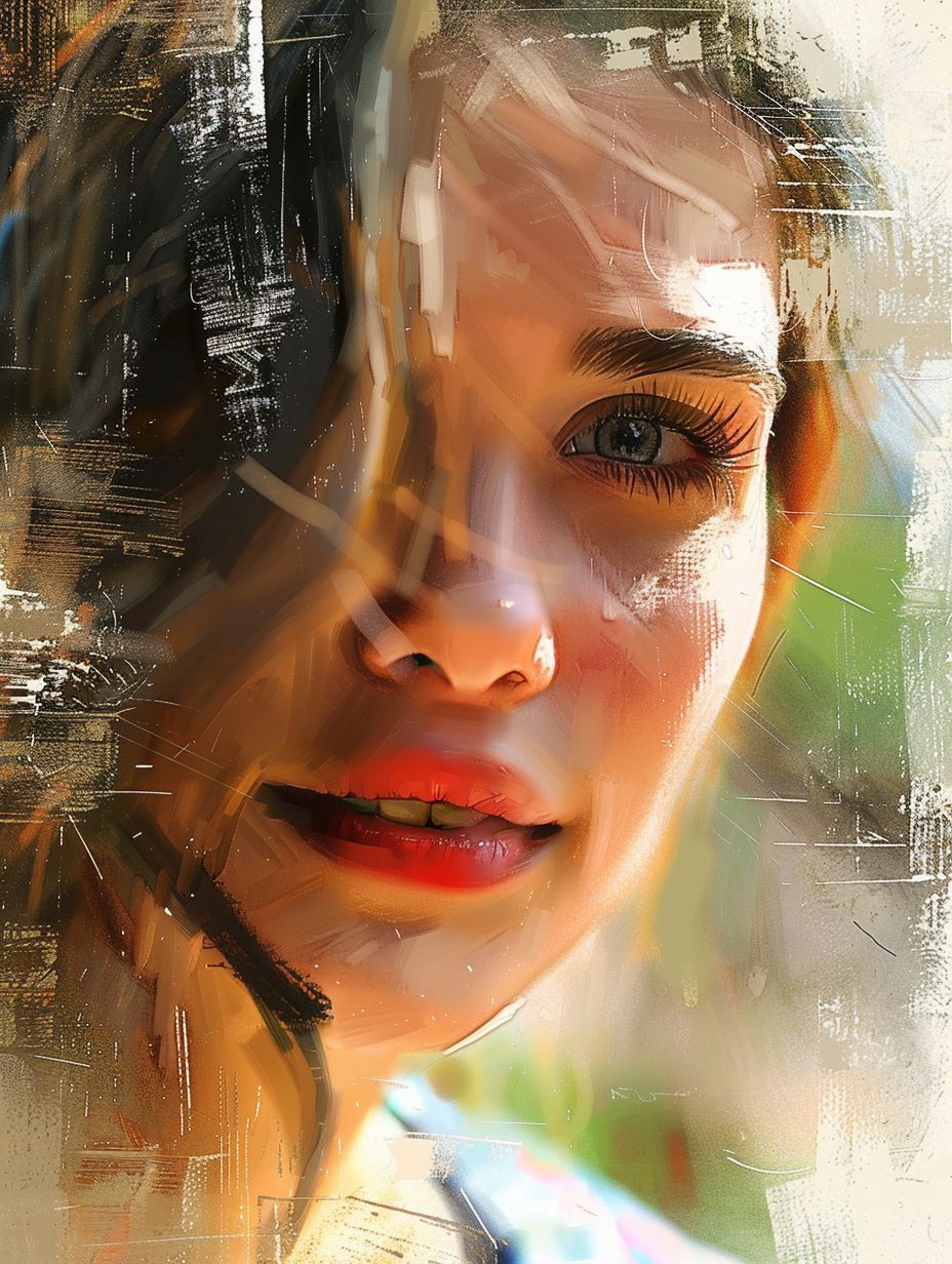 Abstract Expressionist Digital Portrait