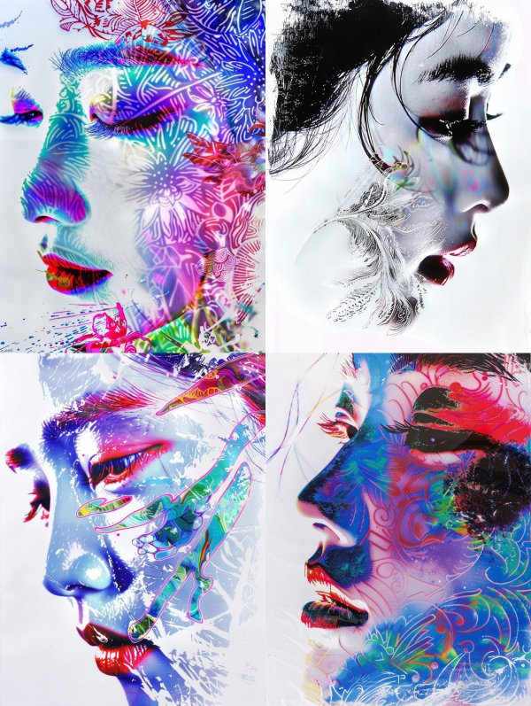 Ethereal Prism Portrait Study