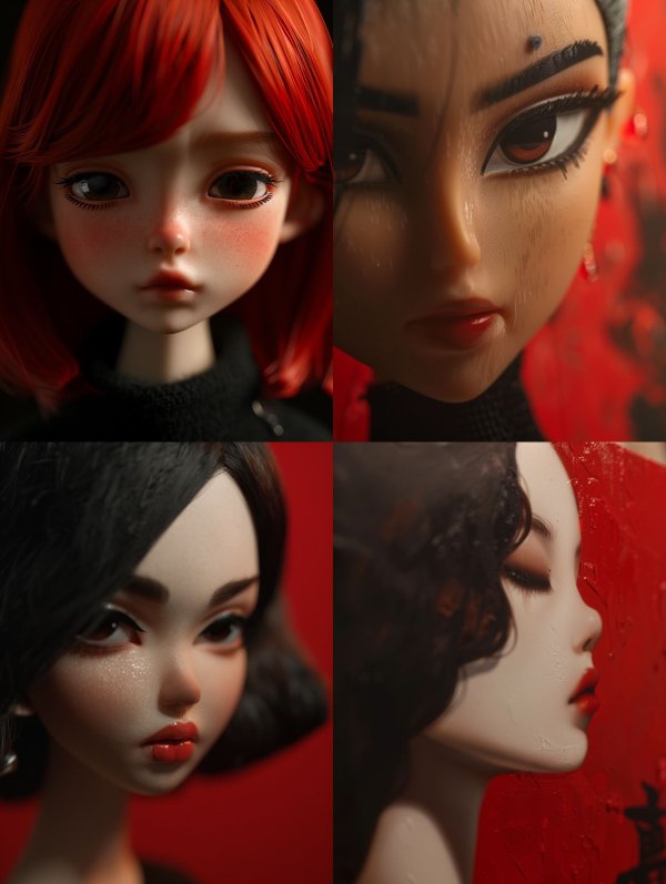 Crimson Doll Gaze