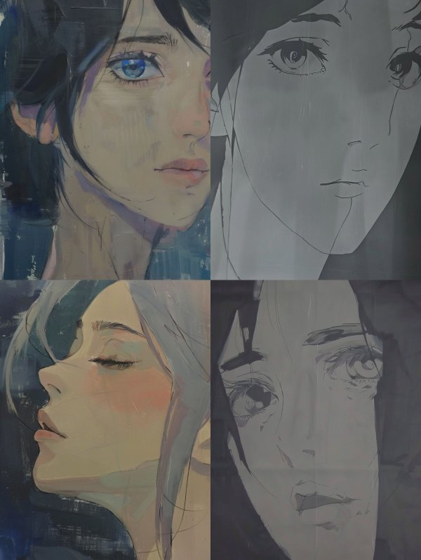 Ethereal Gaze in Oil Paint