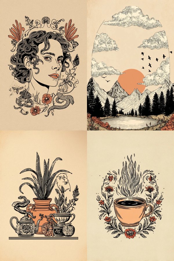 Botanical Ink Muse