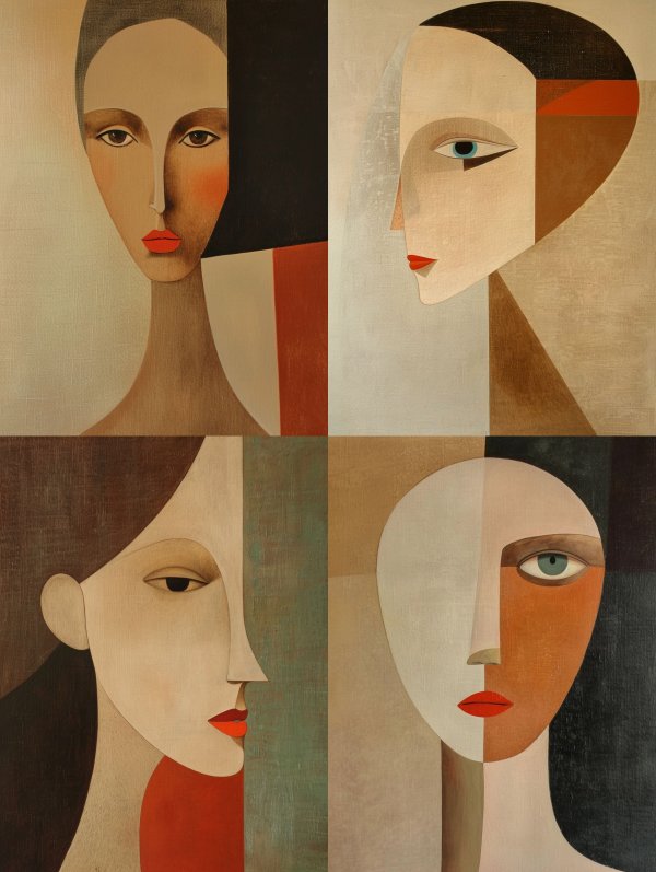 Abstract Elegance Portrait