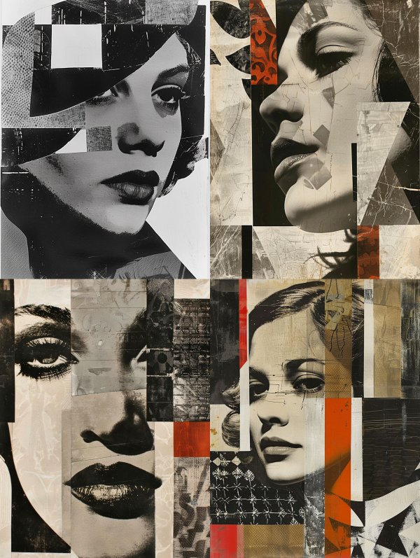 Monochrome Fragmented Muse