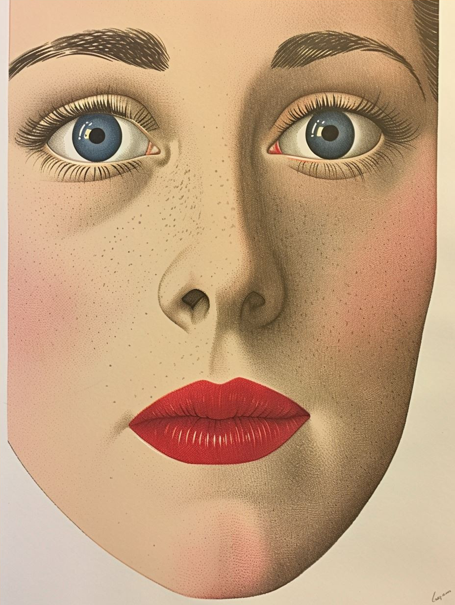Vintage Canvas Portrait Profile
