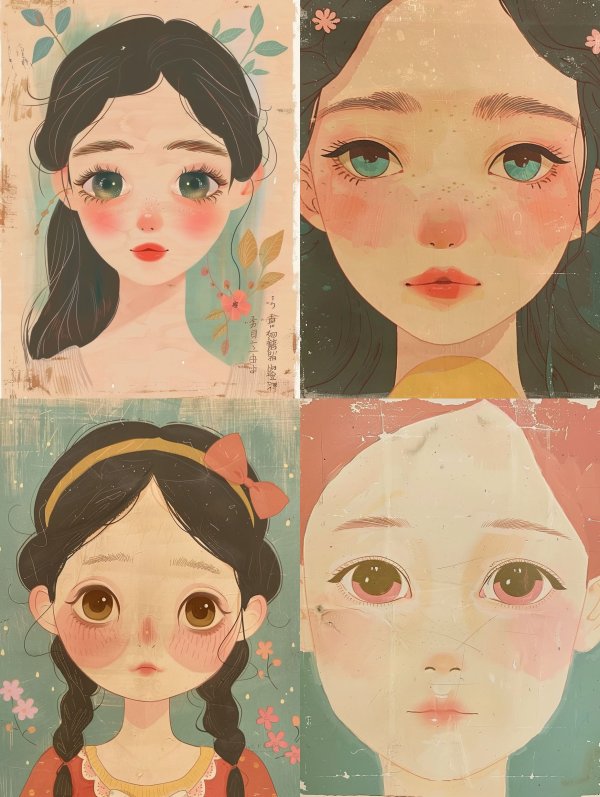 Ethereal Pastel Anime Portrait