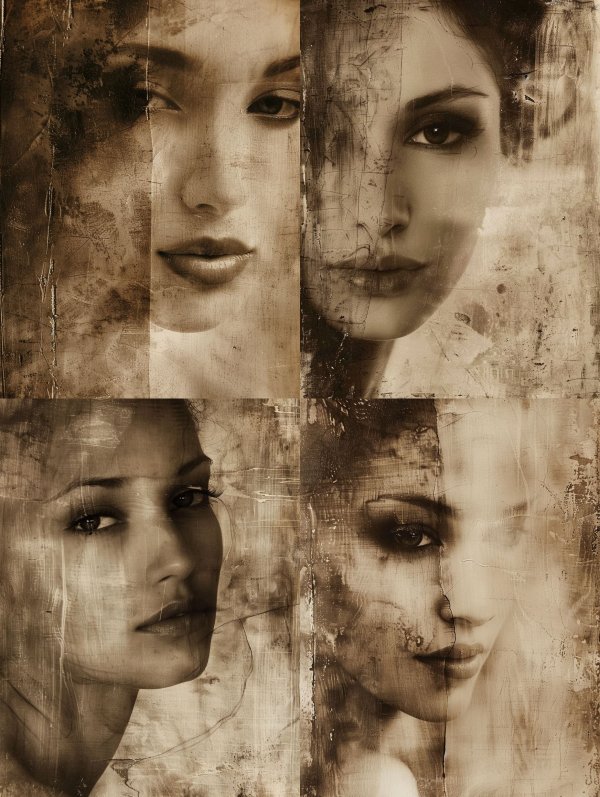 Fragmented Echoes of a Portrait