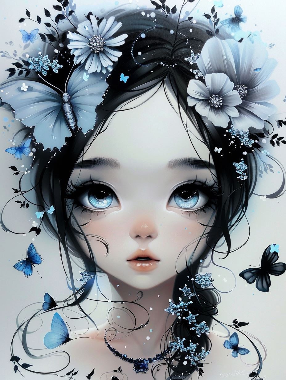 Fractured Azure Gaze - Image 2