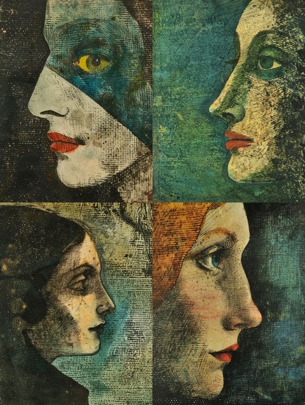 Abstract Noir Portrait