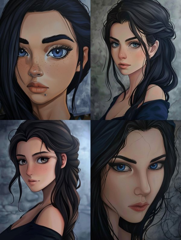 Mystic Dark Haired Portraits