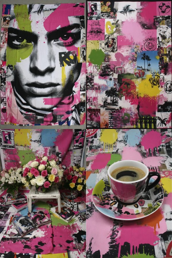 Neon Punk Collage