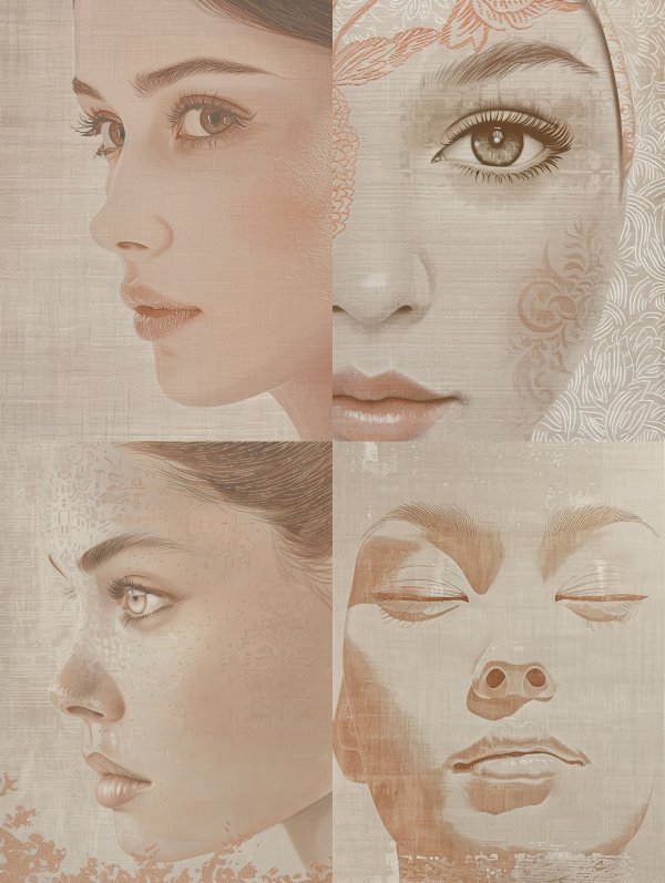 Ethereal Linen Portrait