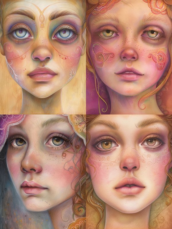 Ethereal Portraits of Dreamy Gazes