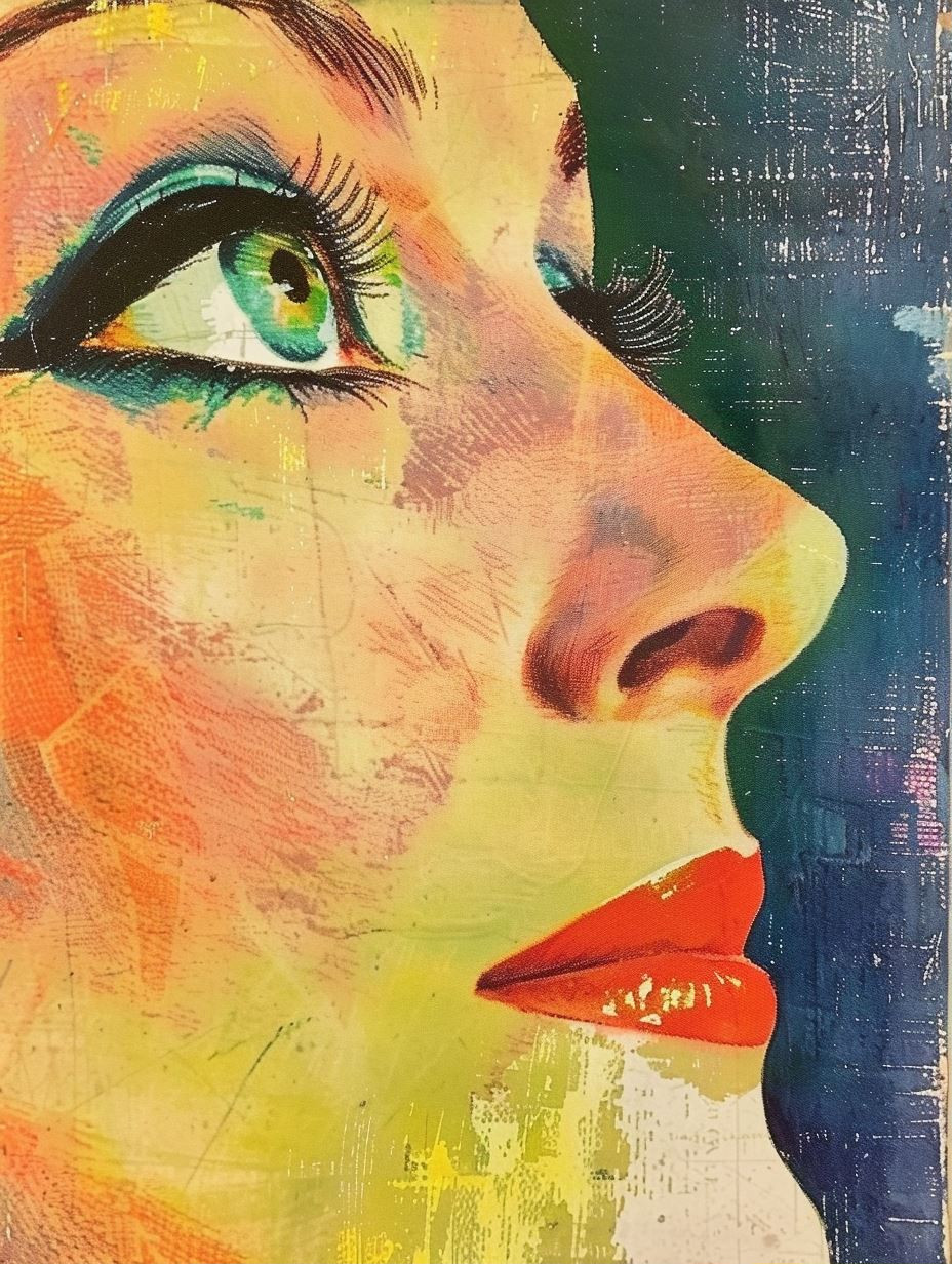 Vibrant Pop Art Portrait Study