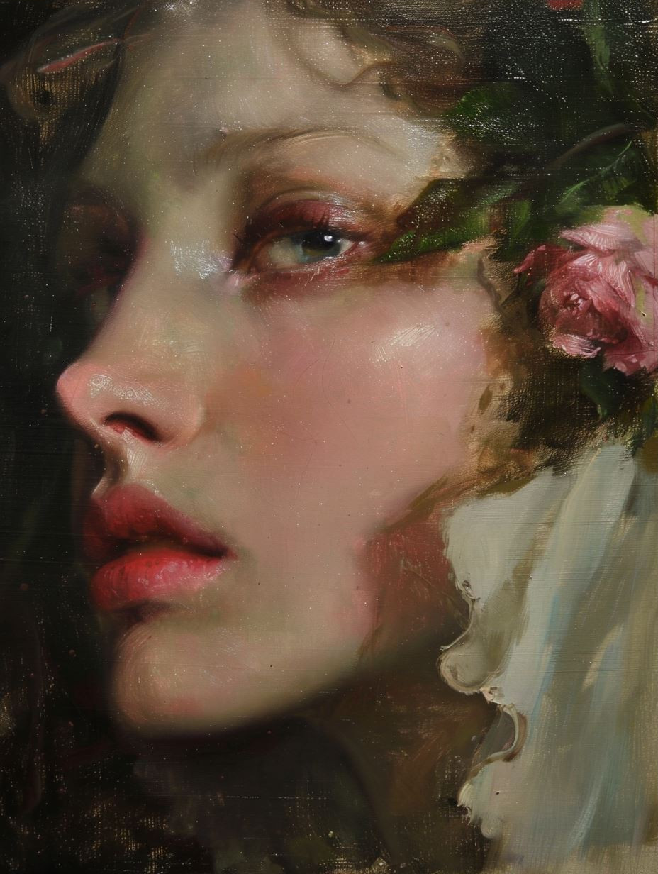 Ethereal Oil Portrait Study