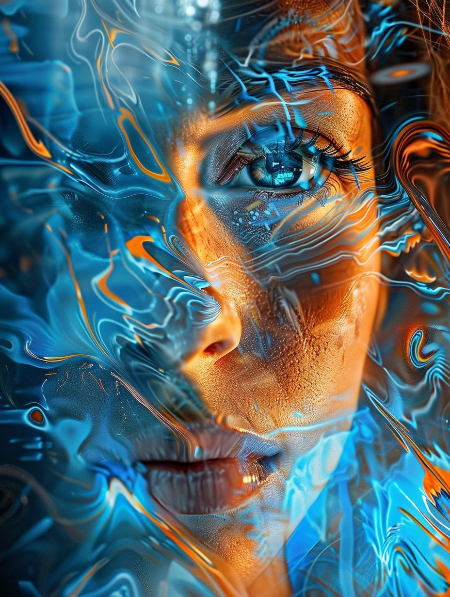 Luminous Neural Flow Portrait