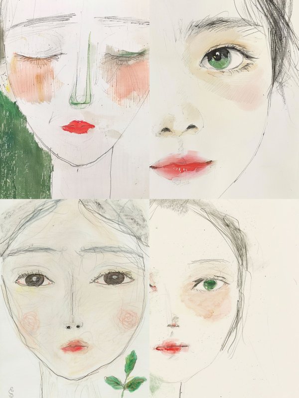 Ethereal Watercolor Muse