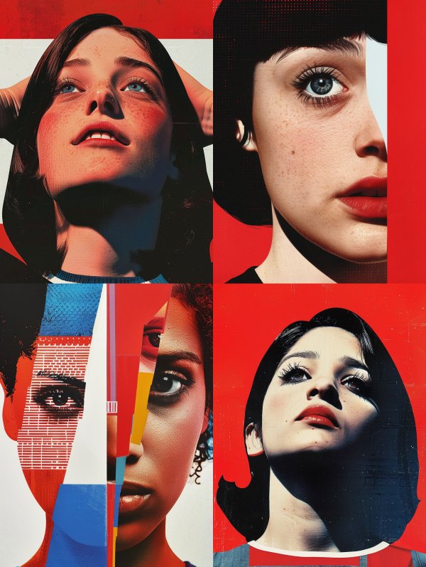 Crimson Gaze Portrait