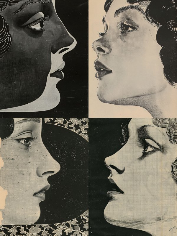 Noir Art Deco Portraiture