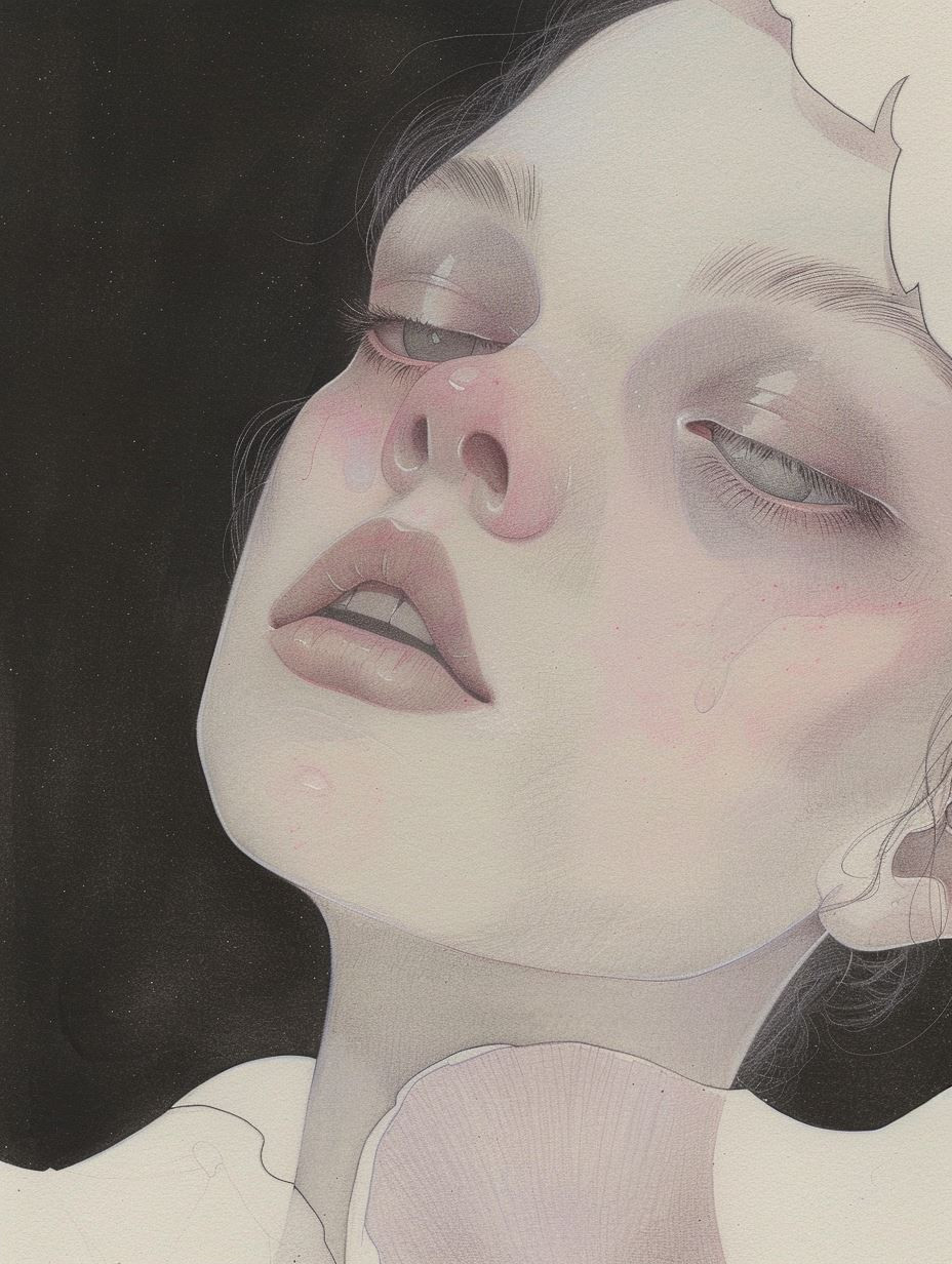 Ethereal Graphite Portrait Study