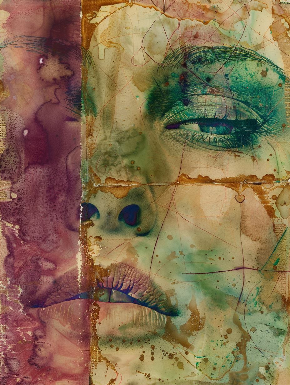 Fragmented Soul in Watercolor
