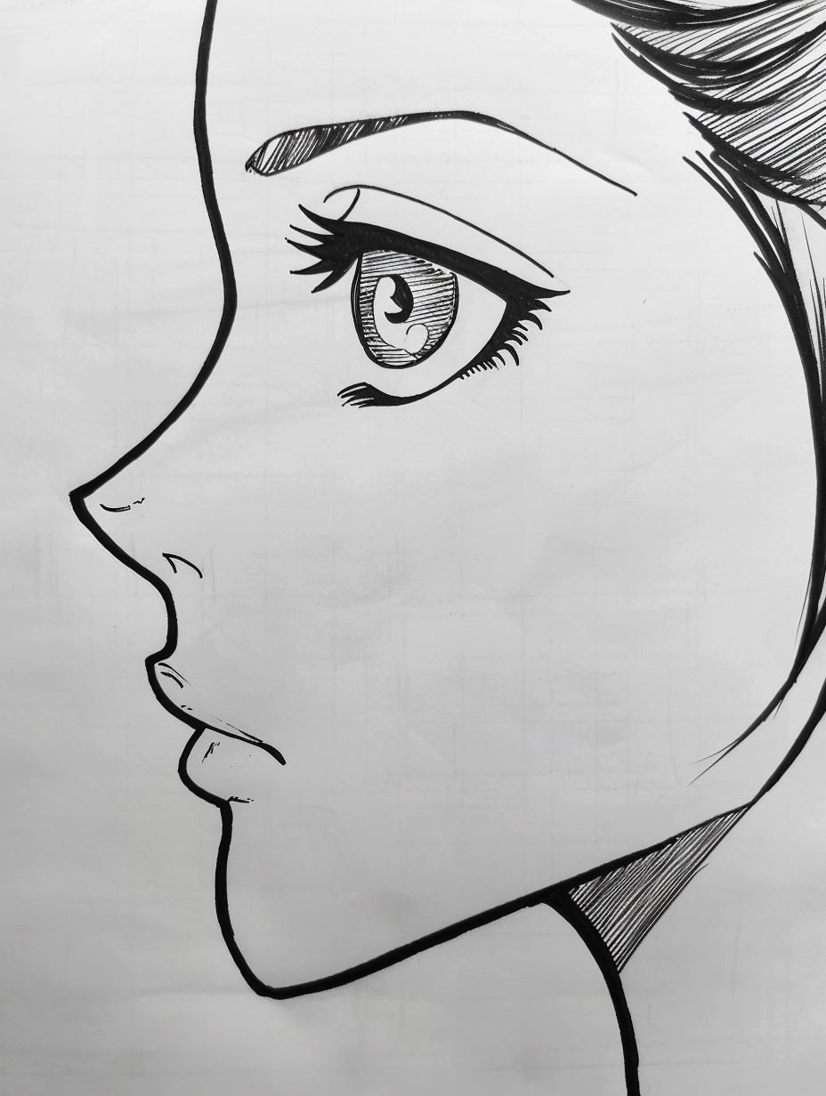 Melancholic Modern Anime Portrait - Image 2