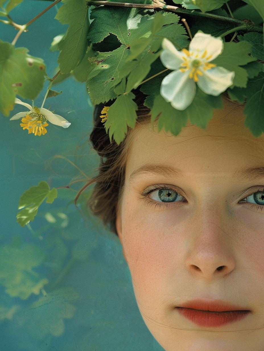 Ethereal Bloom Nature Portrait
