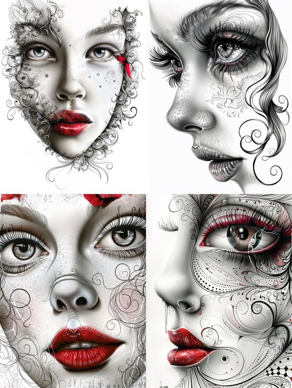 Crimson Floral Elegance