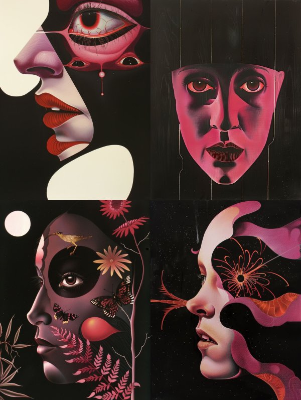 Crimson Surrealist Fragment