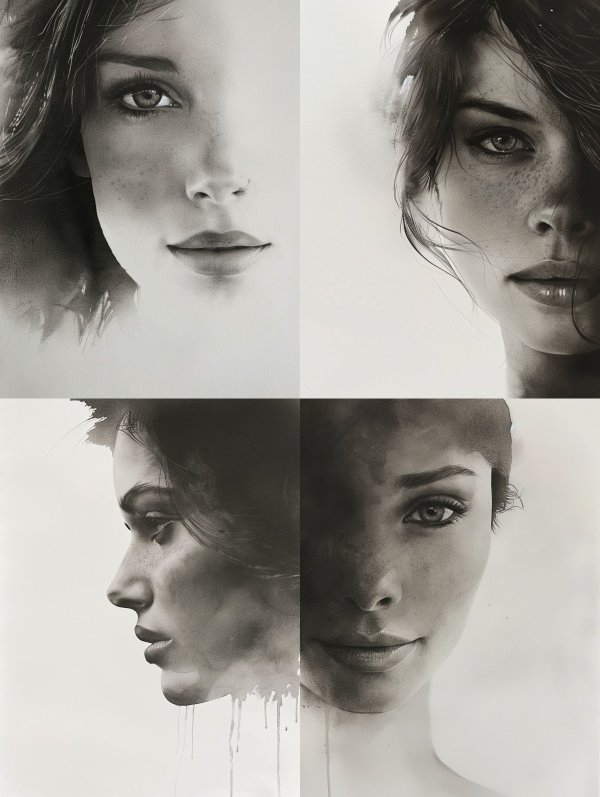 Ethereal Charcoal Portrait Study