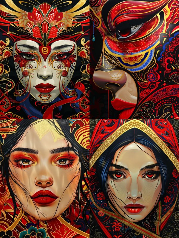 Imperial Crimson Masquerade
