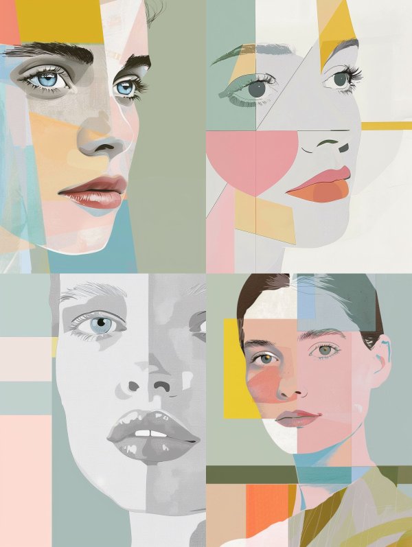 Fragmented Prism Portrait Study