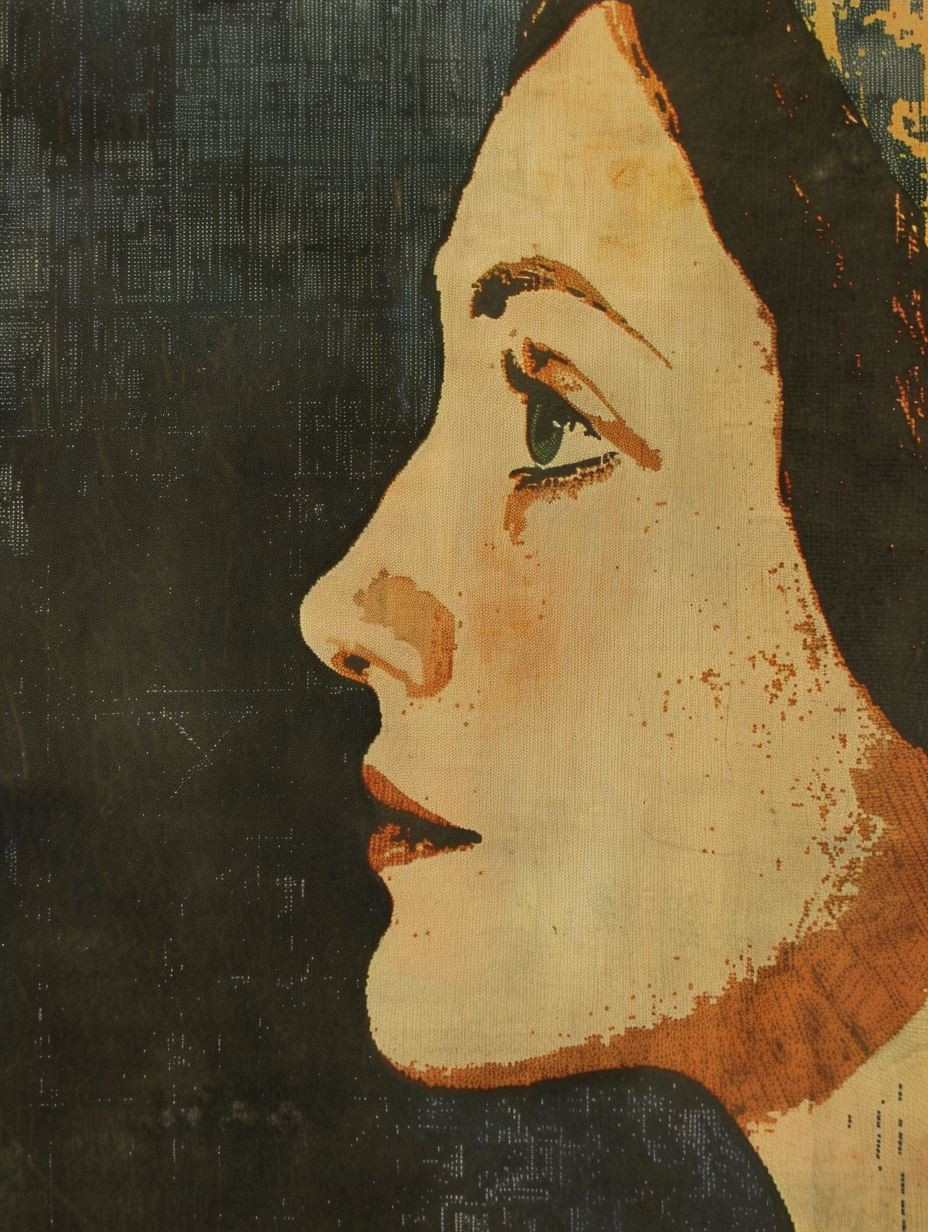 Vintage Pop Art Portrait