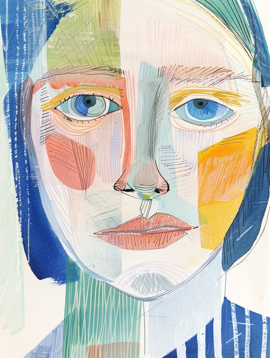 Fragmented Soul in Mixed Media