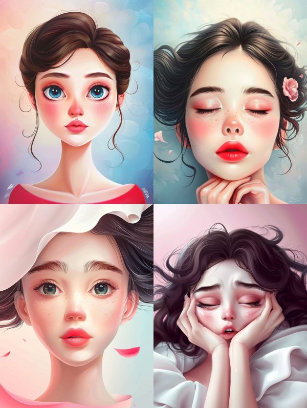 Ethereal Pastel Portrait