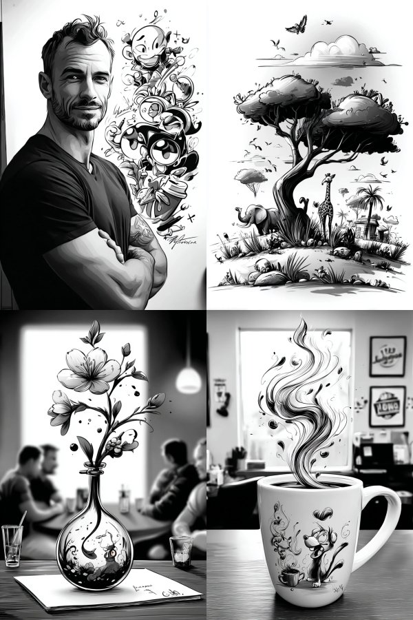 Ink Contrast Portrait