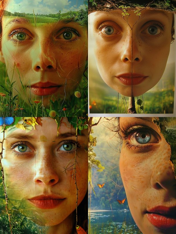 Ethereal Nature Double Exposure