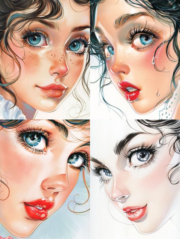 Ethereal Azure Gaze