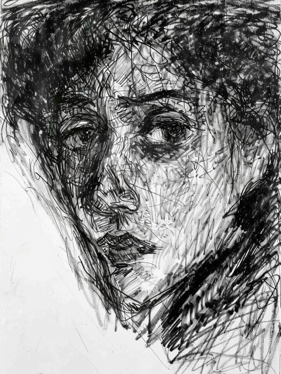 Vibrant Impasto Portrait Study